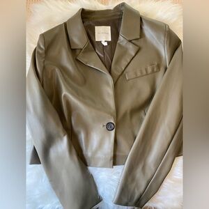 Anthropologie Avec Les Filles vegan leather jacket